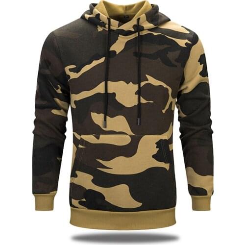 2021 Autumn Hoodies Men Tracksuit Casual Pullovers Hip hop Sweatshirt US Size Military Camouflage Fleece Hooded Sweatshirts Men
