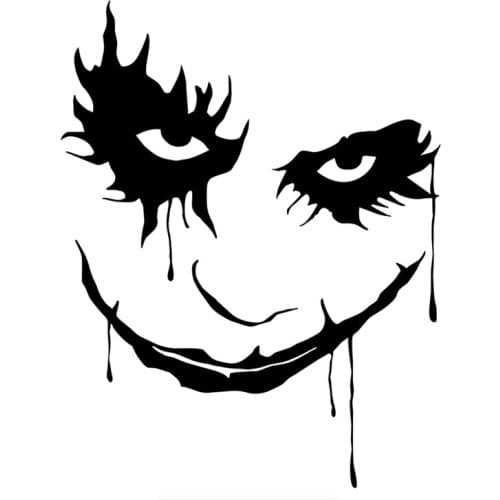 SZWL Joker Face Why So Serious Car Sticker Vinyl Decals Motorcycle Accessories Stickers Waterproof Sunscreen Decal,15cm*11cm