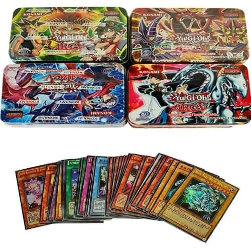 41pcs Iron Box No Repetition With Flash Yugioh English Card Muto Full Edition Collection Kids Toy Gift
