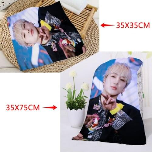 Kang Seung Yoon Towels Square rectangle Towels Size 35x35cm 35x75cm Microfiber Fabric Face Towel Custom logo