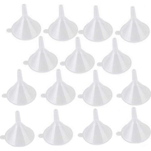 100 PCS Mini Funnel，Clear Plastic Funnels Multi-Purpose Funnels for Perfume C90F