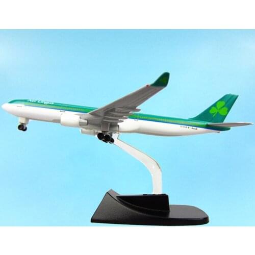 13CM Scale Airplane Model Toys Ireland Airlines Airbus 330 Aircraft Gift Kids Airliner Collect Souvenir Display Stand Plane Show