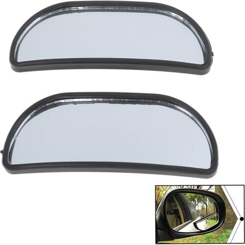 2 Universal Wide Angle Automobile Rear-view Mirrors Convex Blind Spot Mirror Convex Mirror 360 Degree Adjustable Wide Angle Fog