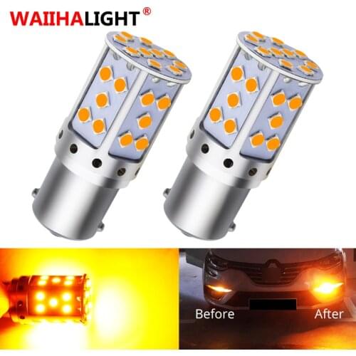 2x Universal Signal Lamp P21W Led 1156 BA15S PY21W BAU15S Canbus Bulb 3030 35SMD 1157 BAY15D Car Turn Signal Light Reverse Lamp