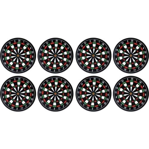 8pcs Heat-resistant Mug Cup Coasters Dartboard Bottle Cup Mats Beverage Mats