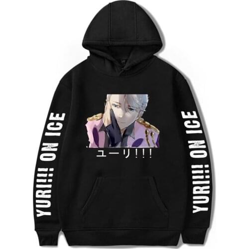 Anime Yuri! On Ice Hoodies Manga Men/Women Fashion Tops Hooded Printed Sweatshirt Streetshirt Pullover Unisex Harajuku Clothing