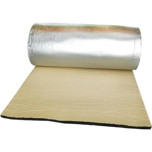 15 Sq Foot Car Noise Pad Noise Engine Hood Insulation Soundproof Hood Engine Firewall Heating Material Aluminum Foam Sticker