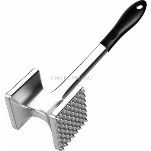 Large Meat Tenderizer Mallet Tool, Manual Hammer Pounder For Tenderizing Chicken Steak Pork&Veal, Non Slip Handle for Pounding