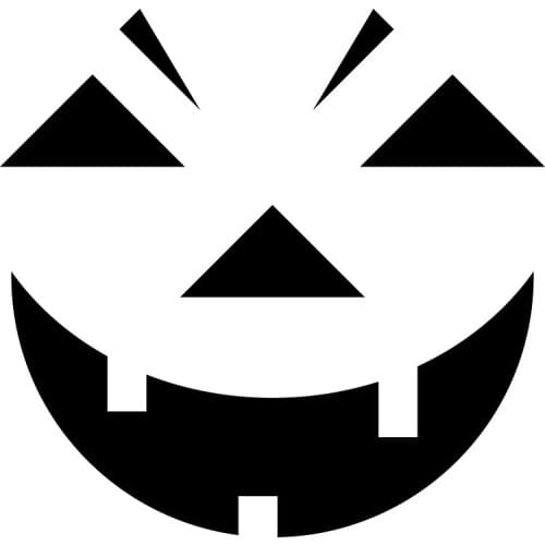 EARLFAMILY 13cm x 12.9cm for Pumpkin Smiley Creative Car Sticker Windows DIY Scratch-Proof Skateboard Graphics Vinyl Car Wrap