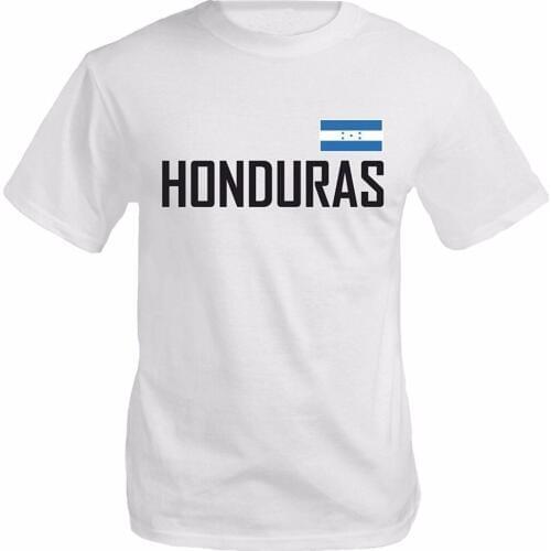 Tops Tees Men 100% Cotton Personality 2017 New Short Sleeve New Fashion Mens T Shirt Flag Of HONDURAS Pride of Honduras Tees