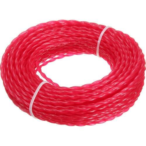 15m X 3mm Strimmer Line Brushcutter Grass Trimmer Nylon Cord Wire Round String Trimmer Line Replacement
