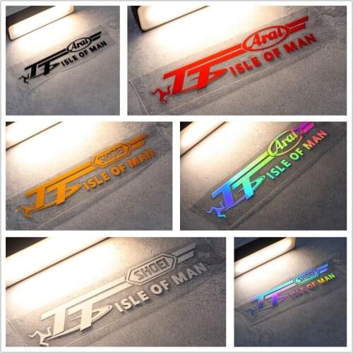 Max T/T Tourist Trophy Motorcycle Road GP Race Sticker Vinyl Decal for Isle Of Man TT Helmet Stickers Superbike SBK