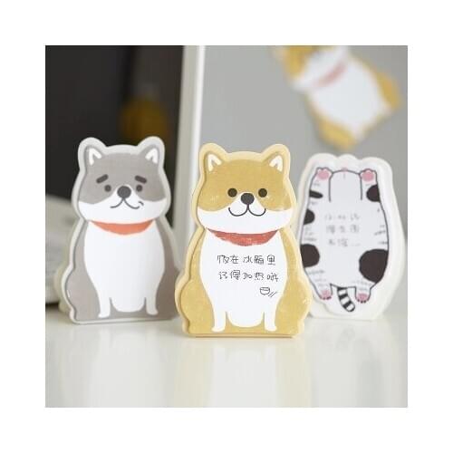 Lovely carton leave a message Can be torn memo pad 10pcs free shipping