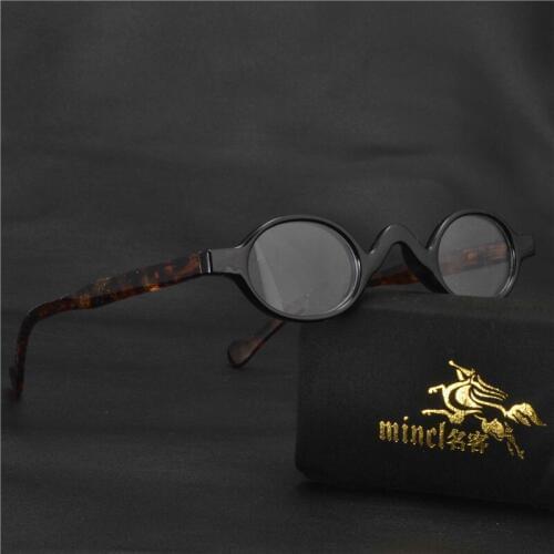 MINCL/2018 Small Round Frame Men Women Reading Glasses Presbyopic Glasses Vintage Leopard Glasses Frame Round Reading GlassesXL