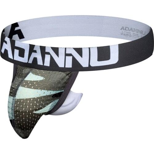 2020 ADANNU Brand Men Sexy Gay Underwear G-String Male Bikini Jockstrap Thongs Mesh Comfortable Thong Penis Pouch Cuecas