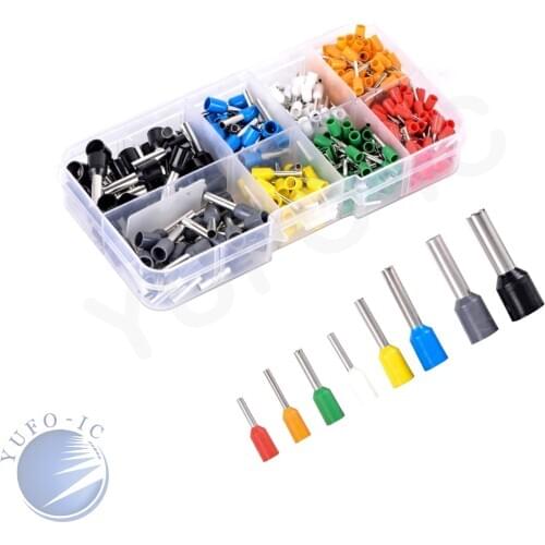 400PCS Crimp Terminator kit box E0506 E0508 E7508 E1008 E1510 E2512 E4012 E6012 Insulated Ferrules Cord End Wire Terminal Block