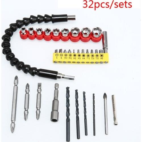 Flexible Shaft Extension Bits 11/20/32pcs set Screwdriver Drill Bit Holder Link for Electronic Drill Flexible Accessories Dropsh