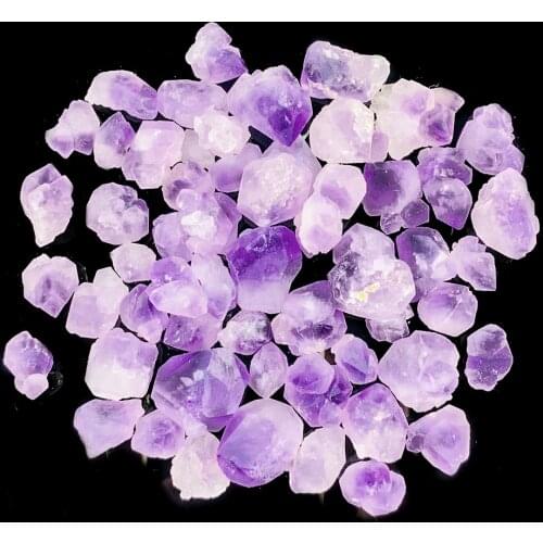 Natural Amethyst Single Tip Backbone Cluster Granules Crystals Raw Stone Accessories Energy Healing Mineral Crystal Home Decor