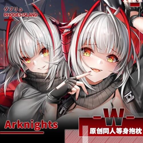 Anime Game Arknights W Sexy Girl Dakimakura Hugging Body Pillow Case Japanese Fashion Otaku Loli Pillow Cushion Cover Gifts