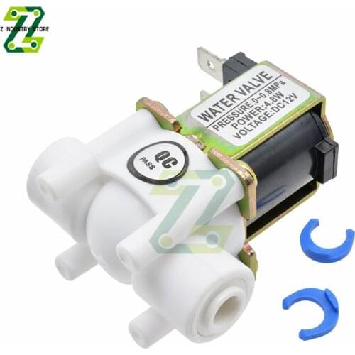 Plastic Solenoid Valve DC 12V 24V 1/4" Drinking Water Pneumatic Pressure Controller Switch 1/2" Plastic Solenoid Valve
