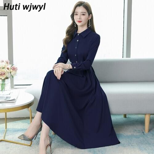 3XL Plus Size Autumn Winter Solid Office Dress 2021 Vintage Black Long Sleeve Dresses Women Bodycon Party Elegant Pink Vestidos