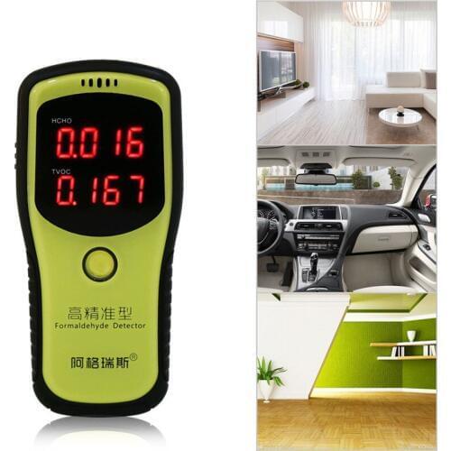 Portable Air Quality Detector Formaldehyde HCHO & TVOC Tester Instrument Meter Air Analyzers