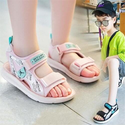 Boys' casual sports sandals 2021 new fashion summer childrens shoes non slip soft sole girls' beach shoes