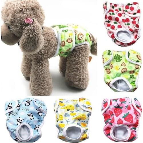 Dog Cute Shorts Pets Diaper Sanitary Physiological Pants Pet Underwear For Small Medium Girl Dogs Pets Puppy Menstruation Briefs