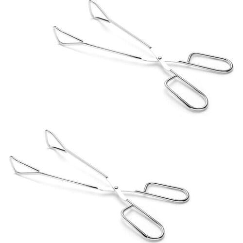 Pastry Cake Bread Clamp Grilled Food Roast Clip Kitchen Tongs Stainless Steel Cooking Buffet Picnic BBQ Pliers