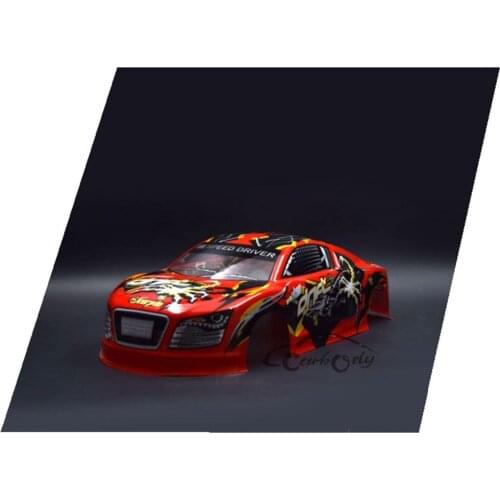 1/10 Scale Audii R8 rc car on road 1:10 body shell for HPI Racing Kyosho axial tamiya width 190mm front rear wheelbase 260mm