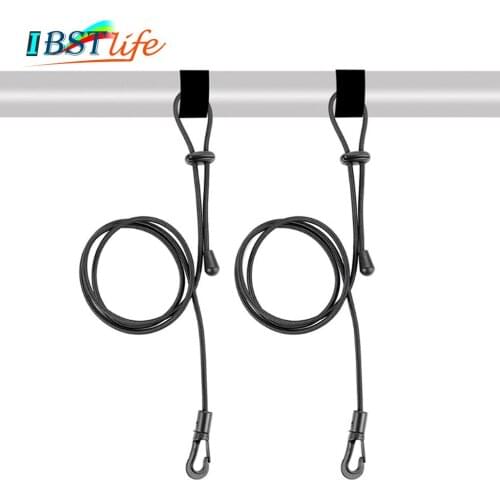 1.2m Canoe Kayak Surfing Boat Paddle Leash Clip Safety Fishing Rod Tether Holder Lanyard Bungee Shock Cord Hook Tie Down Rope