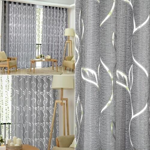 1PC 100*200cm Window Curtain Floral Divider Tulle Voile Drape Panel Sheer Scarf Valances Balcony Curtains for Home Office