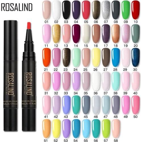 1 Pcs Nail Art Gel Polish Varnish Pen Uv Led Lamp Solid Color Diy Fashion Long Lasting