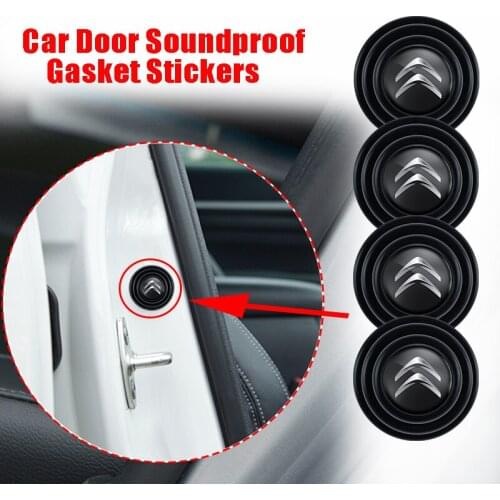 4Pcs Car Styling Door Shock-Absorbing Gasket Stickers For Citroen C2 C3 C4 C5 C1 Elysee Berling Xsara Picasso Saxo Cactus DS3
