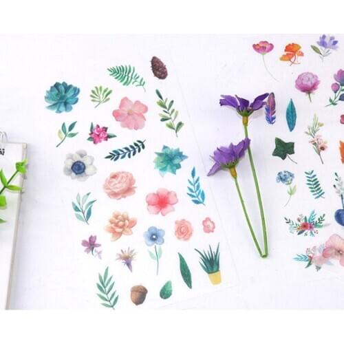 6Pcs Flower Leaves Resin Sticker Epoxy Resin Mold Frame Fillers Material Jewelry