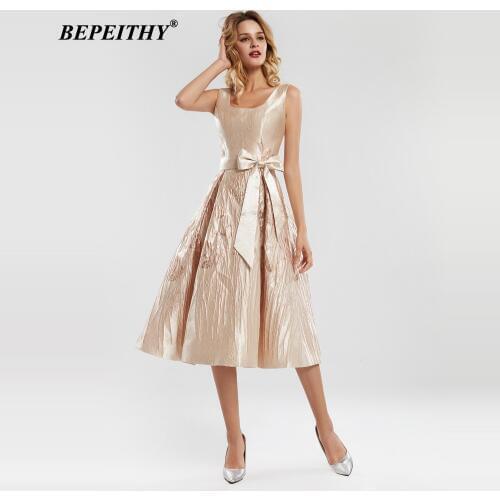 BEPEITHY Women's Dresses Below The Knee