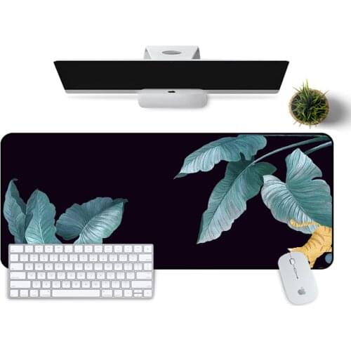 XGZ Plant Large Mouse Pad European and American Style Desktop Notebook PC Gamer Keyboards Carpet Gaming Accessories for Desk Mat