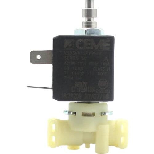 CEME V393 3/2 Way NC Direct Acting AC 100V - 120V 60HZ 14bar Water Fluid Air Steam Plastic Food Grade Solenoid Electric Valve