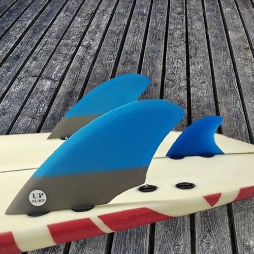Double Tabs Surfboard Fin Keel fins with Knubster Centre Kneel Fin Honeycomb Fibreglass Surf Fin Quilhas Surf Double Takeel Fins