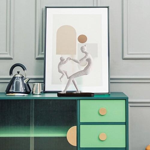 Art Abstract Figure Ornaments Resin Crafts Office Study Model Room TV Cabinet Household Handicraft Decoration Home Furnishings