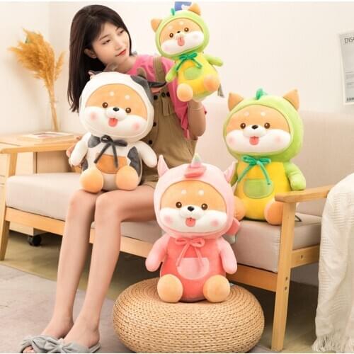 Hot New Arrival 30/45cm Shiba Inu Plush Toy Soft Stuffed Animal Chai Dog Doll Toy For Kid Pillow Cosplay Dog Girl Valentine Gif