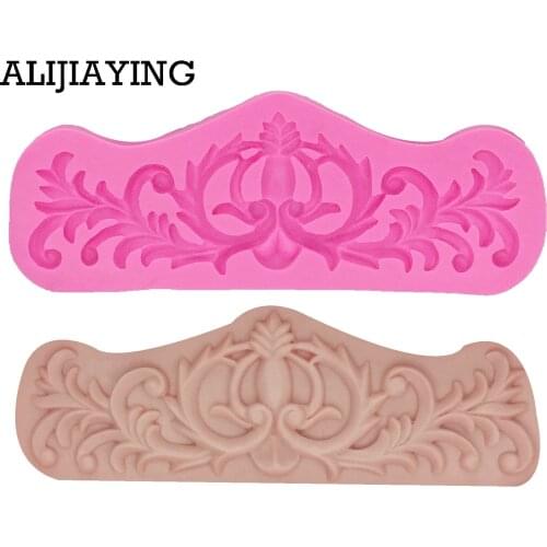 M1222 Leaf Flower Vine Lace Silicone Mold Fondant Cake Decorating Tools Kitchen Baking Molds Candy Chocolate Gumpaste Moulds