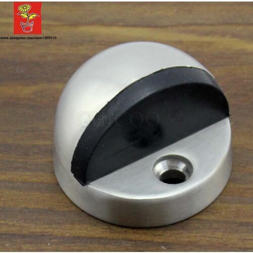 Wholesale 10PCS Stainless steel 304 half moon door stopper increase door stop Floor MOUNTED doorstops