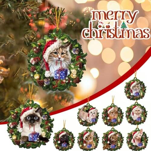 Christmas Hanging Ornaments Decoration Gift Product Personalized Family Xmas Tree Hanging Pendant Kerst Decoratie New Year 2021