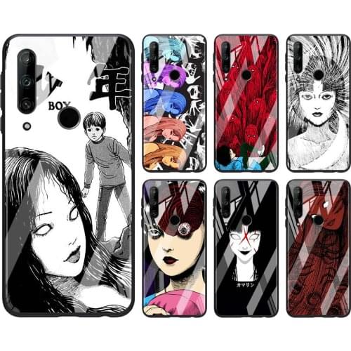Tempered Glass Hot New Shell Luxury Cover Japanese comic Tomie For Honor 30 20 10 9X 8X Pro Plus Lite Phone Case