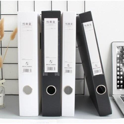 MXLC Durable Hard Cover a4 File Folder Container Self-adhesive Lock Design for Office