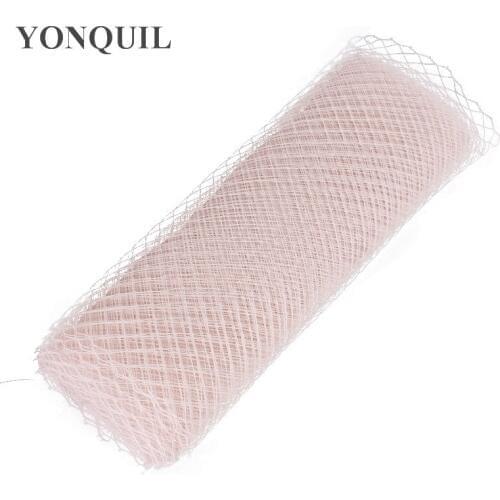Light Pink Or 26 Colors 10"(25CM) Birdcage Veiling Millinery Hat Veil DIY Hair Accessories Wedding Veils 10Yard/Lot LD006