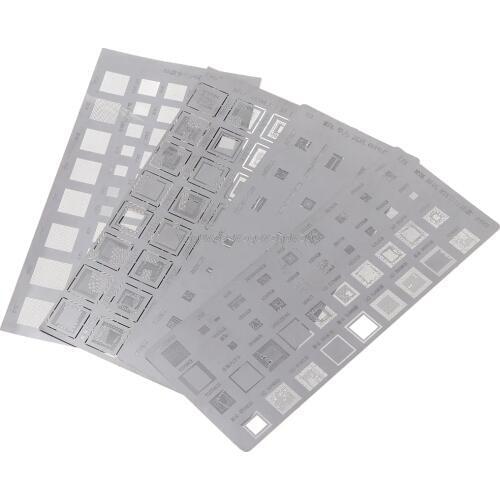 4PCS Universal BGA Stencil for MTK MSM CPU RAM PM Power IC Reball Pin BGA Direct Heat Template O30 19 dropship