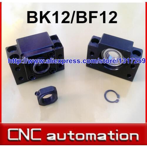 1pc BK12 and 1pc BF12 Ball Screw SFU1605 support with deep groove ball bearing inside