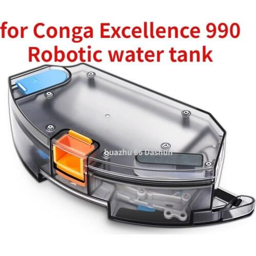 1x water tank+1x Mop cloths Replacement for Conga Excellence 990 Dry Robotic Vacuum Cleaner Parts